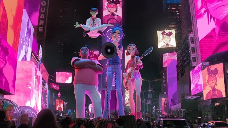 Gorillaz in Times Square
