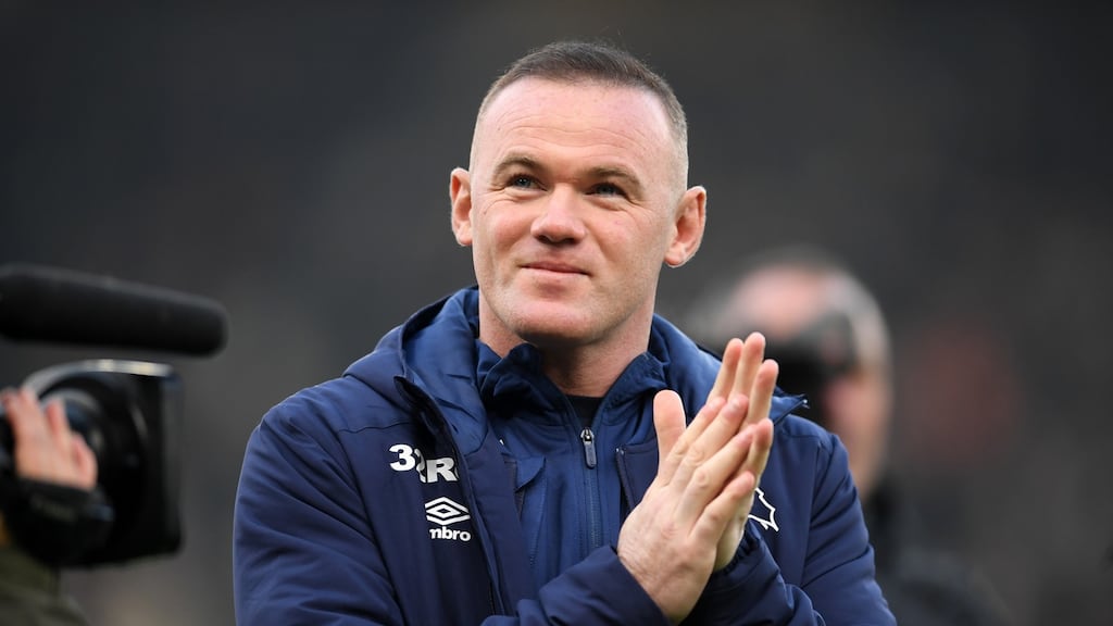 Wayne Rooney is set to make his Derby County bow against Barnsley on Thursday. Photograph: Laurence Griffiths/Getty