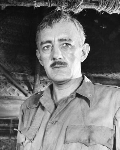 Alec Guinness in The Bridge on the River Kwai. Photograph: Bettmann Archive