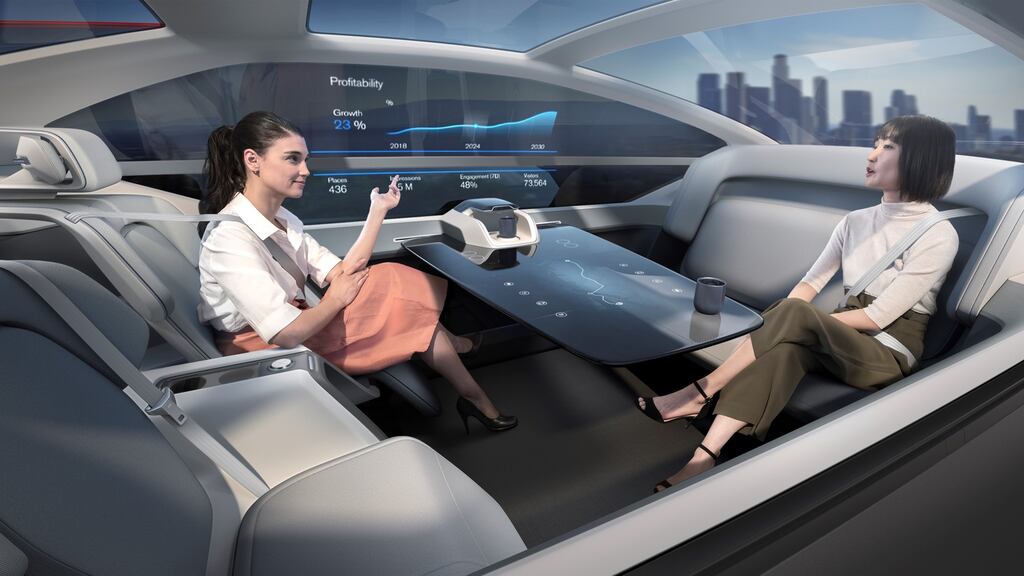 Will we still want to buy cars in the future?: Volvo 360c Interior Office