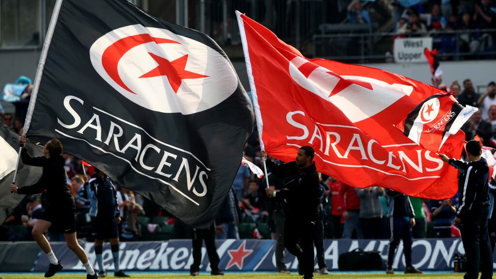 Saracens: bounced back from the defeat to Leinster last year to claim a fourth Premiership crown since 2011. Photograph: James Crombie/Inpho