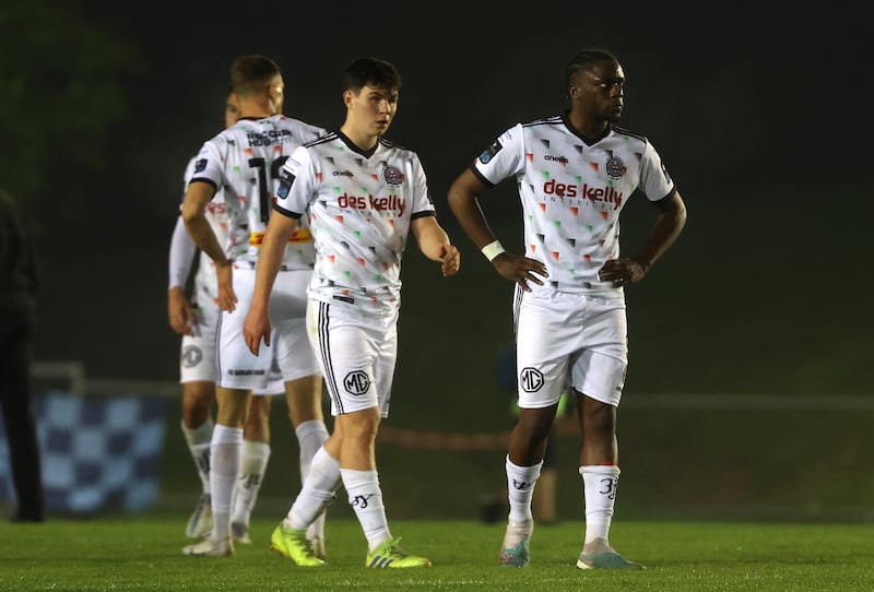 Part of the funds raised from sales of Bohemians' away kit go to Palestine Sports for Life. Photograph: Bryan Keane/Inpho