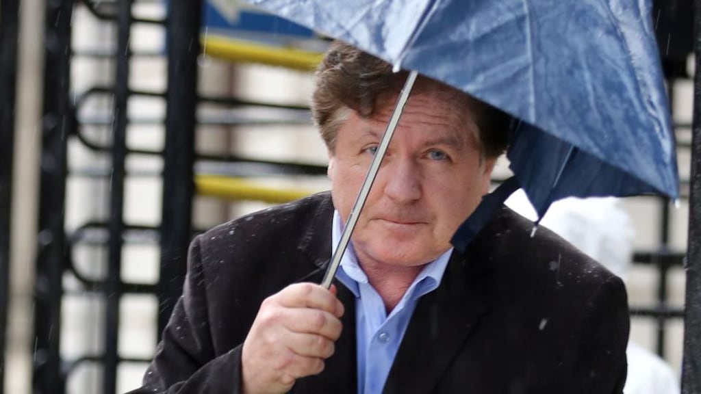 Brendan Scanlan,  Terenure, Dublin, leaving  a Circuit Civil Court hearing yesterday. He was  told  by Judge Jacqueline Linnane  that he had two weeks to make arrangements to sell an apartment in Dublin.   Photograph: Collins Courts