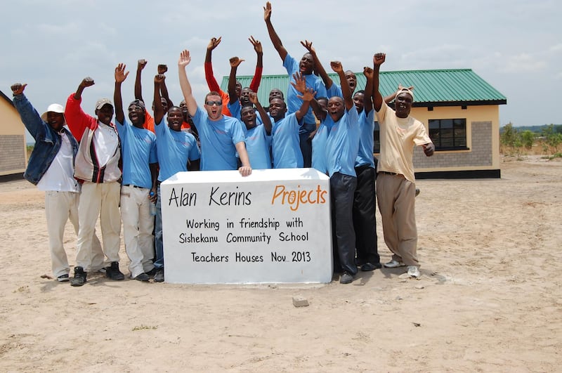 Alan Kerins at the opening of teachers' houses in 2013.