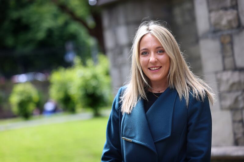 Paige Haarhoff: 'Me figuring out public transport was next level. But to be fair, there’s a lot of ghost buses. It’s a nightmare.' Photograph: Dara Mac Dónaill