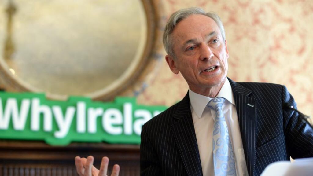 Minister for Jobs, Enterprise and Innovation Richard Bruton said that the announcement by SAS that it is creating 150 jobs in Dublin, is great news for the city. (Photograph: Eric Luke / The Irish Times)