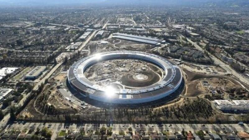 One Infinite Loop: The address of Apple’s new headquarters in Cupertino, California. File photograph: Noah Berger/Reuters