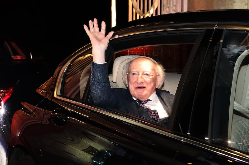 ‘A great privilege’: Michael D Higgins thanks public for support as he departs Áras an Uachtaráin