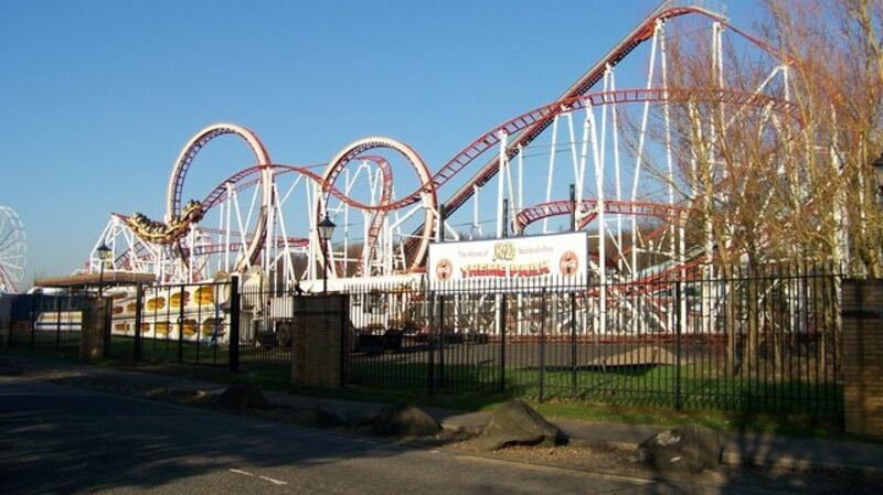 Rollercoaster at the M&D amusement park in Motherwell, Glasgow. Photograph: Wikipedia