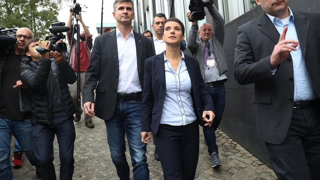 Frauke Petry, a leading member of the right-wing Alternative for Germany (AfD), who is leaving the party. Photograph: Sean Gallup/Getty Images