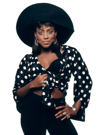 Paris on promotional duties in 1989 for her debut platinum-selling album So Good