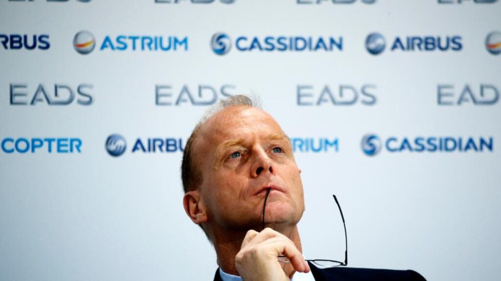 EADS chief executive officer Tom Enders pauses during a news conference in Berlin earlier this year. Photo: Reuters