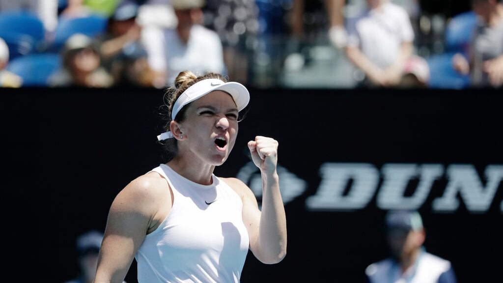 Simona Halep is into the quarter-finals of the Australian Open. Photograph: Lynn Bo Bo/EPA