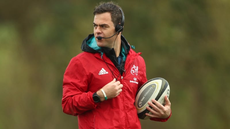 Munster head coach Johann van Graan: ‘He was perfect at training . . . there was no sign of anything.’ Photograph: James Crombie/Inpho