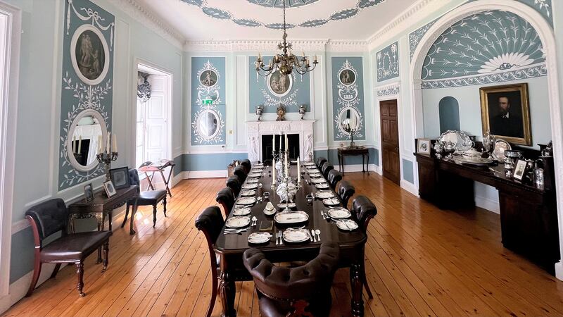 The diningroom is much as it was when Parnell's mother entertained here in the middle of the 19th century. Photograph: Ronan McGreevy