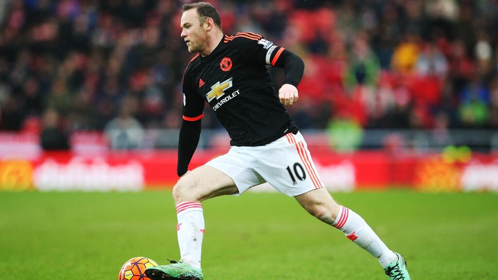 Manchester United captain Wayne Rooney could be ruled out for up to two months with a knee ligament injury. Photograph: Ian MacNicol/Getty images