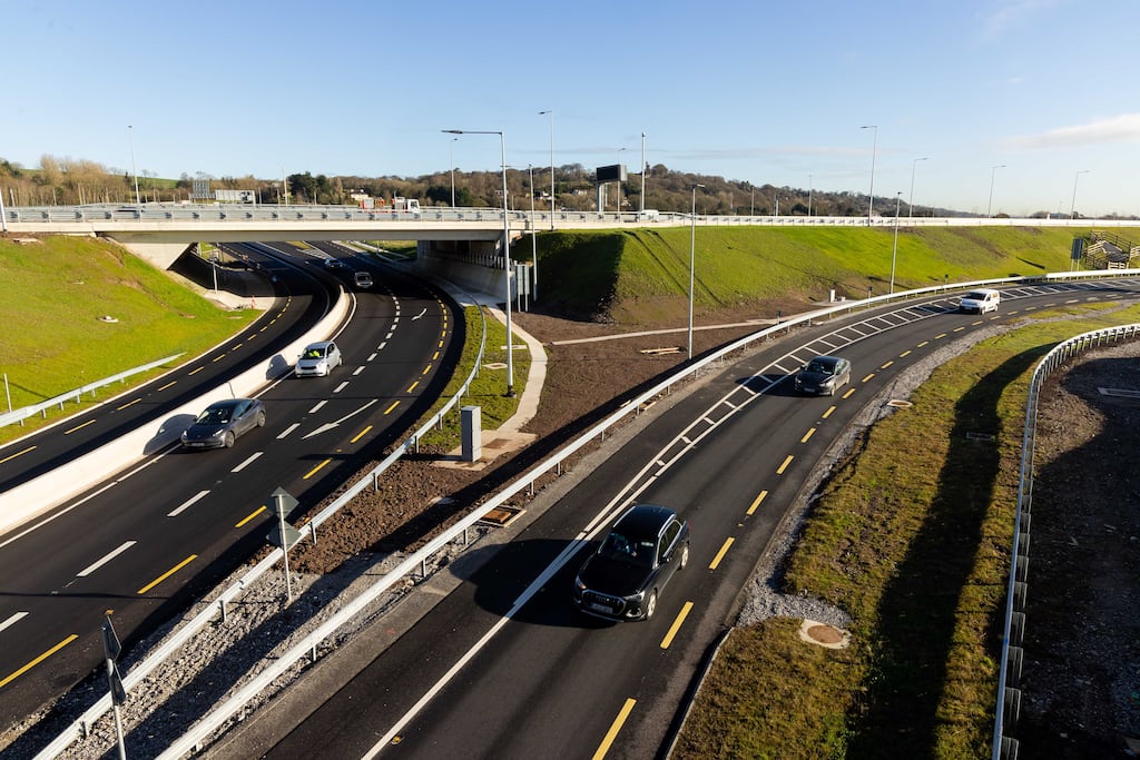 A section of the Dunkettle interchange in Cork, a Sisk project that opened this year. Photograph: Michael O'Sullivan /OSM PHOTO