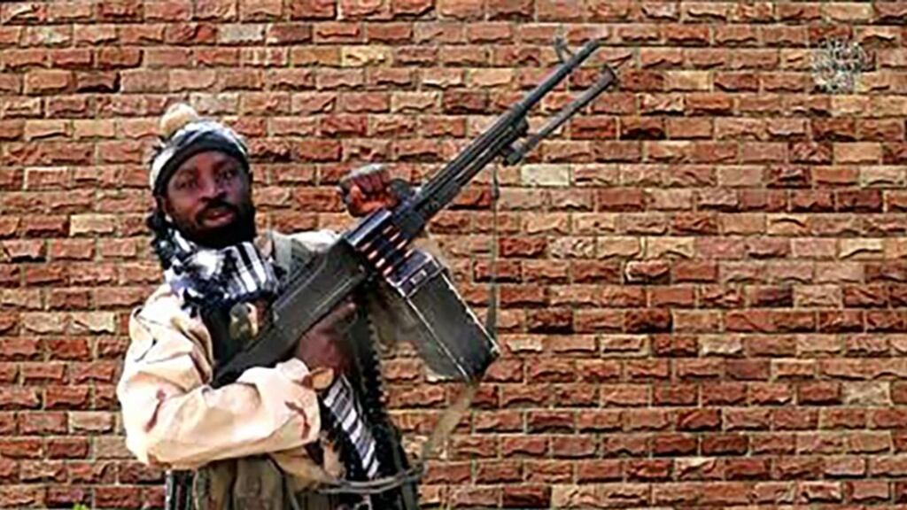 Boko Haram factional leader Abubakar Shekau in 2018 at an undisclosed location in Nigeria. Photograph: Boko Haram/AFP via Getty Images