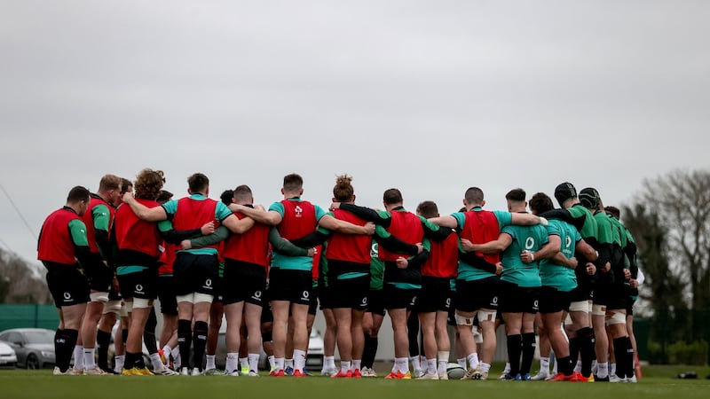 Andy Farrell’s Ireland team face Wales in Saturday’s 2022 Six Nations opener at the Aviva Stadium. Photograph: Dan Sheridan/Inpho