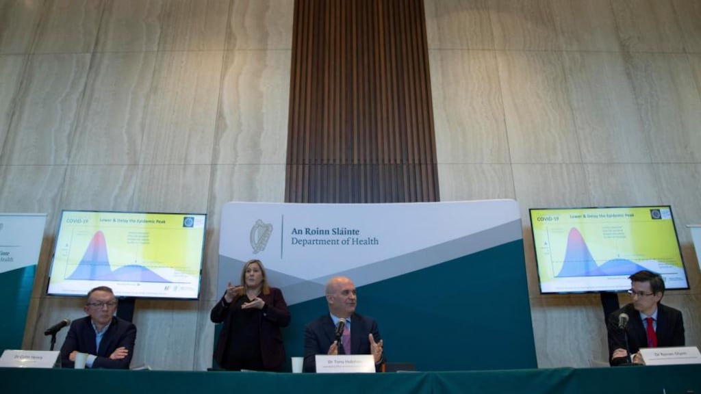 The National Public Health Emergency Team also reported 370 new confirmed cases on Monday. The total number of confirmed cases now stands at 5,364. Photograph: Colin Keegan/Collins Dublin