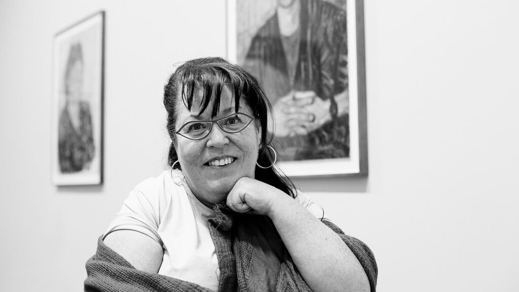 Rosaleen McDonagh at the Traveller Collection exhibition, a partnership between Create and Dublin City Gallery the Hugh Lane. Photographs: Joseph Carr
