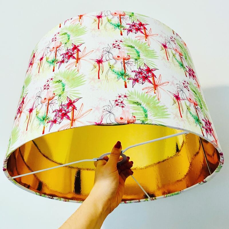 A lamp from Grainne Maher’s Lady Garden collection