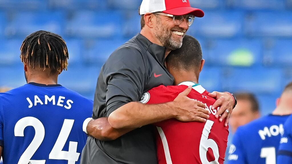 Jurgen Klopp has so far won the Premier League, Champions League and World Club Cup with Liverpool. File photograph: Getty Images