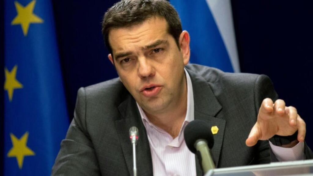 Greek prime minister Alexis Tsipras: calling for support from opposition parties, he has reiterated that his government will implement a February 20th deal struck with the euro zone. Photograph: François Mori/AP