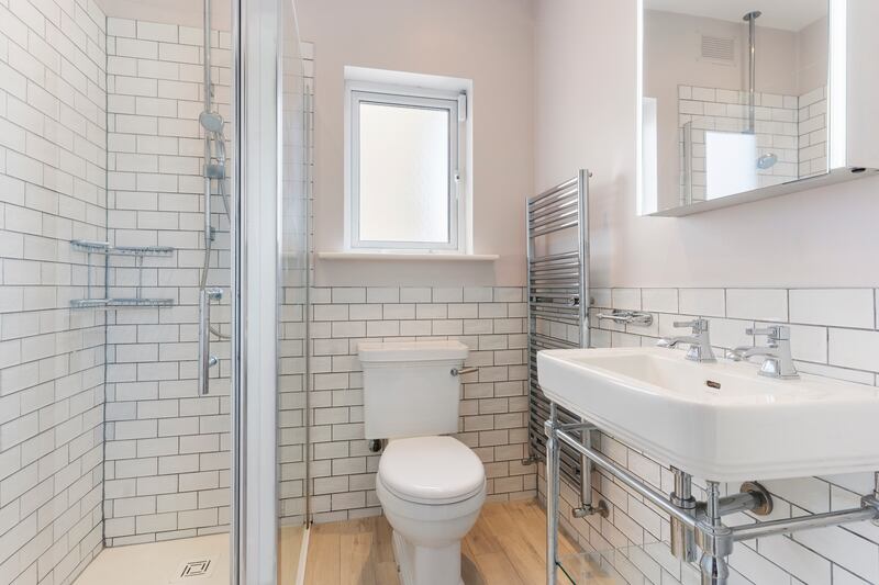 The house has three bathrooms