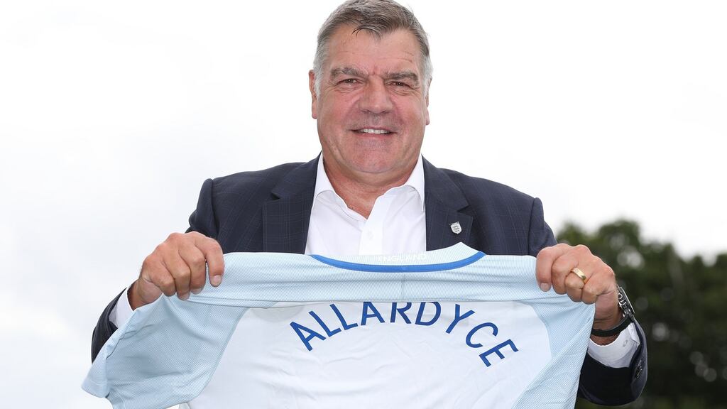 Sam Allardyce was unveiled as the new England manager on Monday morning. Photograph: Martin Rickett/PA