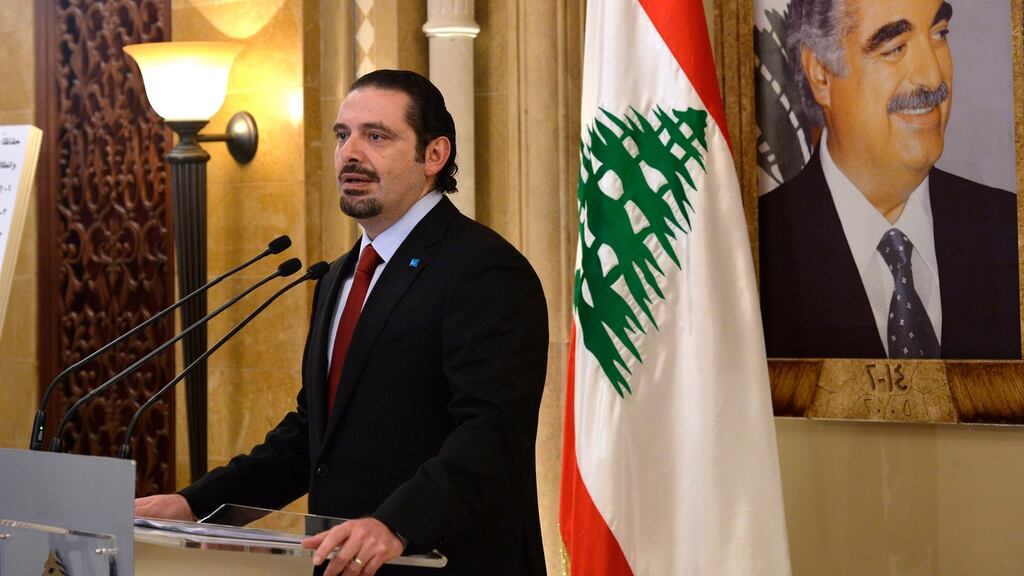 Saad Hariri, the son of assassinated former prime minister Rafiq Hariri, is so fearful of an assassin’s bomb or bullet that he lives in Riyadh and Paris. Photograph: EPA