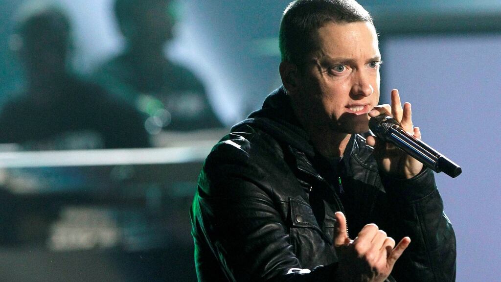 A New Zealand political party has been ordered to pay about €350,000 to US rapper Eminem for using music similar to his 2002 hit ‘Lose Yourself’ in a television commercial for a national election. File photograph: Mario Anzuoni/Reuters