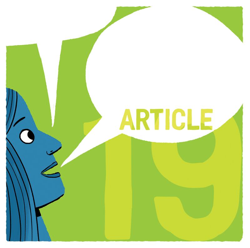 You have the right to think what you want, and to say what you like, and nobody should forbid you from doing so. You should be able to share your ideas - also with people from any other country.