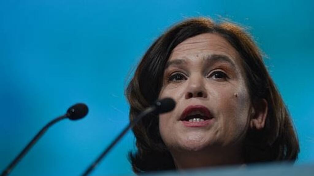 Sinn Féin leader Mary Lou McDonald. The party knows that for all the talk about a left-wing coalition after the next election the numbers may not add up for that option. Photograph: Getty Images