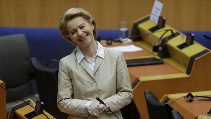 EU Commission president Ursula Von der Leyen. Some of the EU’s most treasured achievements are suspended, with citizens unable to travel freely from one country to another. Photograph: Olivier Hoslet/EPA