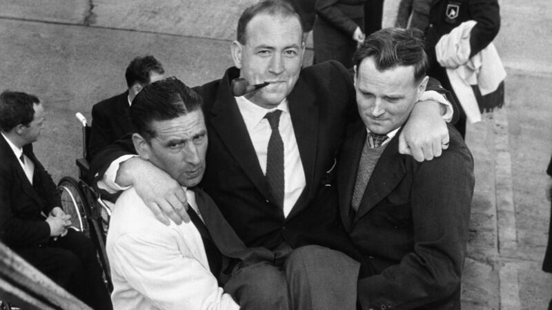 Jack Kerrigan being carried on to plane to Rome. Photograph: Irish Wheelchair Association
