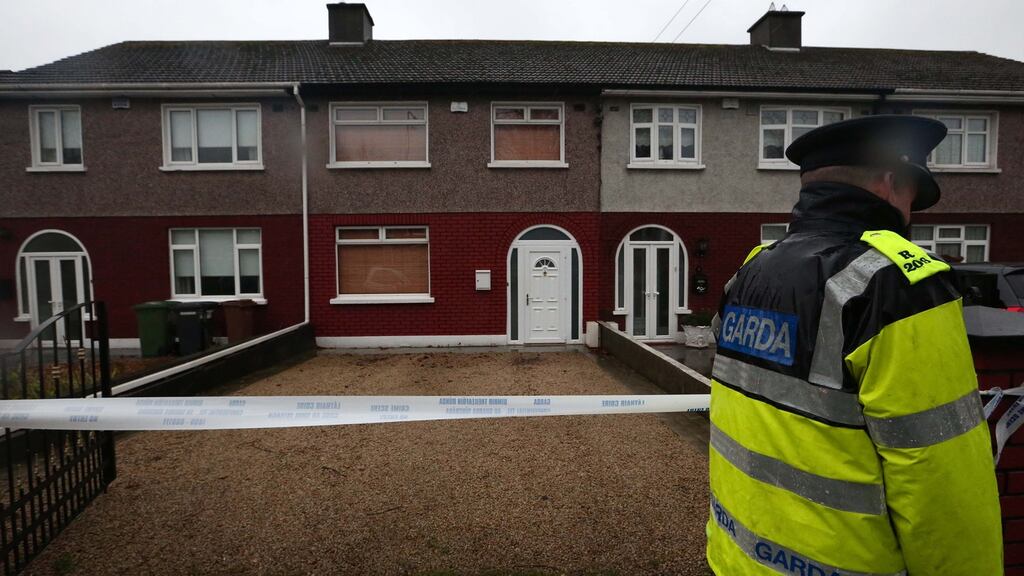 Garda tape across the house on Gracefield Road, Artane, from where two women were kidnapped during a tiger raid on Wednesday. Photograph: Colin Keegan/Collins