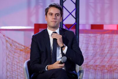French education minister Gabriel Attalhas been tipped to replace Élisabeth Borne. Photograph: Ludovic Marin/ AFP via Getty Images
