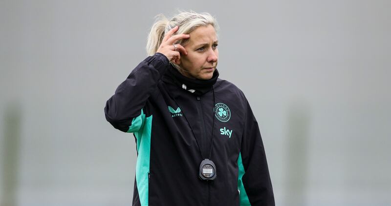 Republic of Ireland head coach Carla Ward. Photograph: Nick Elliott/Inpho