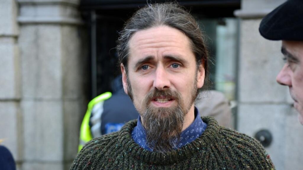 MEP Luke Ming Flanagan, a distant relative of Fr Michael O’Flanagan who was a local curate and a key figure in Sinn Féin during the period, launched ‘Ardcarne Remembers 1913 to 1923’. Photograph: Frank Miller