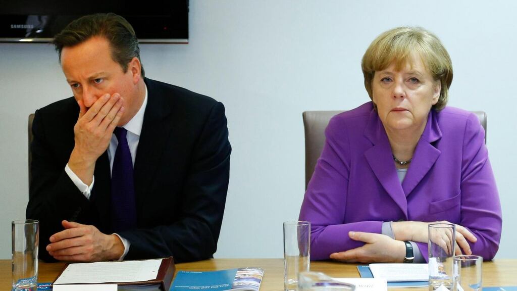‘The key question is whether both David Cameron and Angela Merkel have backed themselves into a political corner. Both risk losing political face if their preferred outcome is not achieved.’ Photograph: Yves Herman/AP