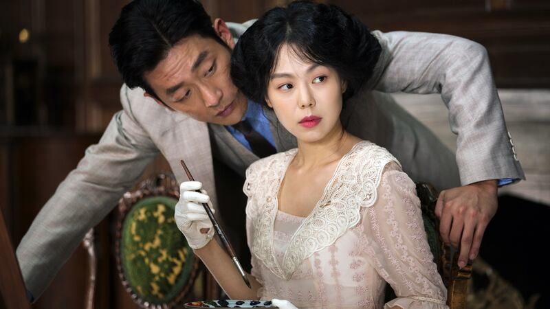 Ha Jung-woo and Kim Min-hee in The Handmaiden. Photograph: Mongrel Media.