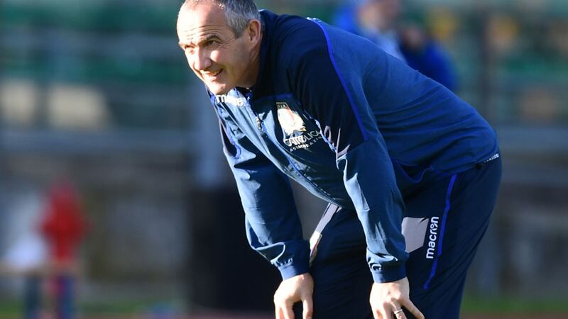 Italy’s Irish head coach Conor O’Shea watches his team. Photograph: Getty Images