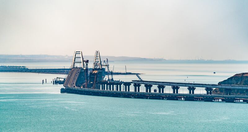 The Kerch bridge linking Russia with Crimea. Photograph: Alamy/PA