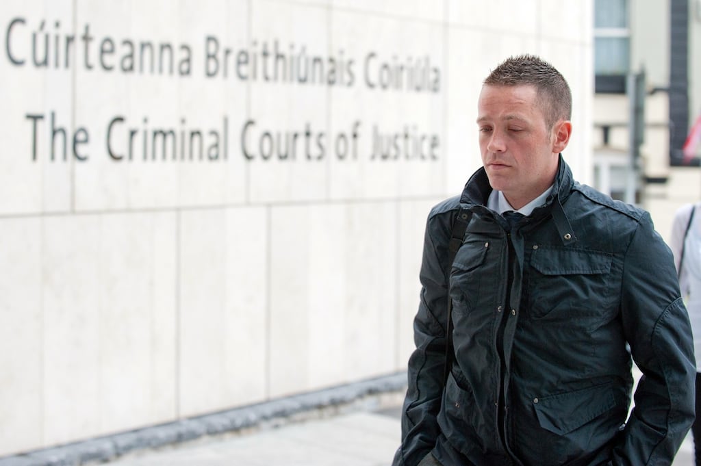 Pic Shows: Garda Paul Fogarty arriving at Dublin Circuit Criminal Court today.