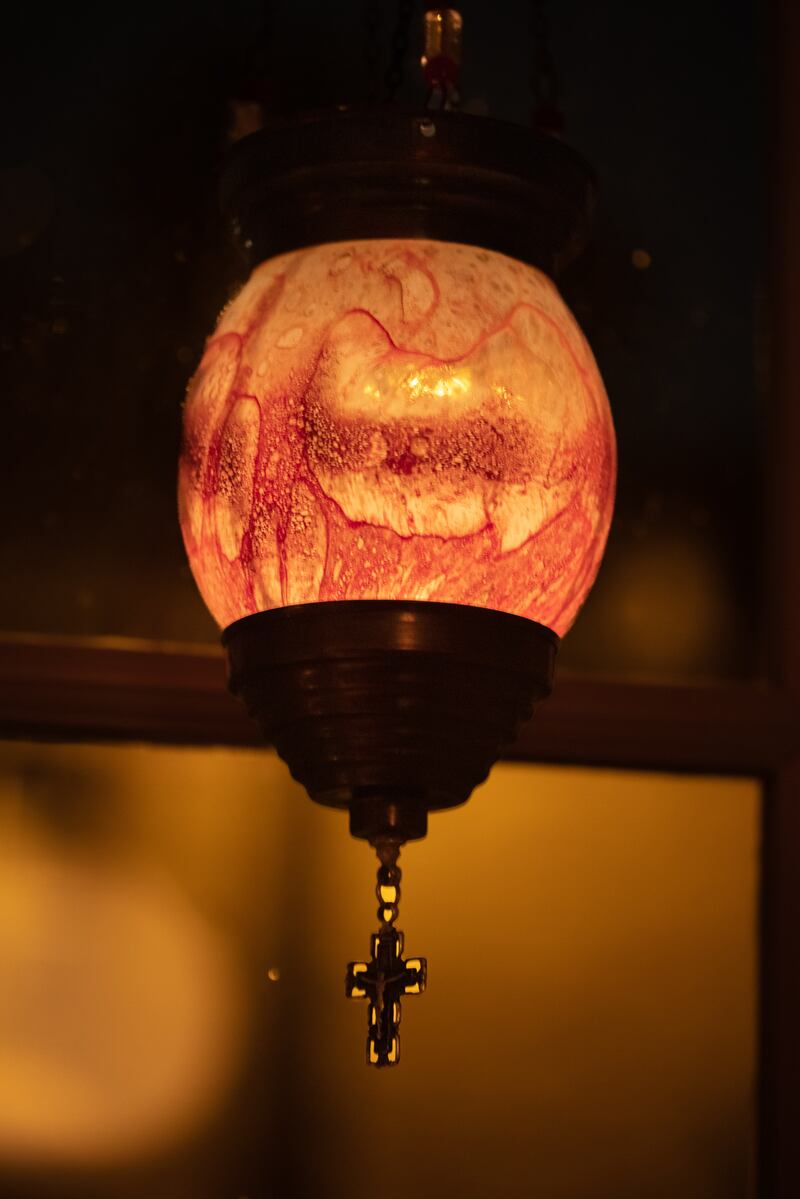 The light outside David Moclair's room Photograph: Rob Wilson