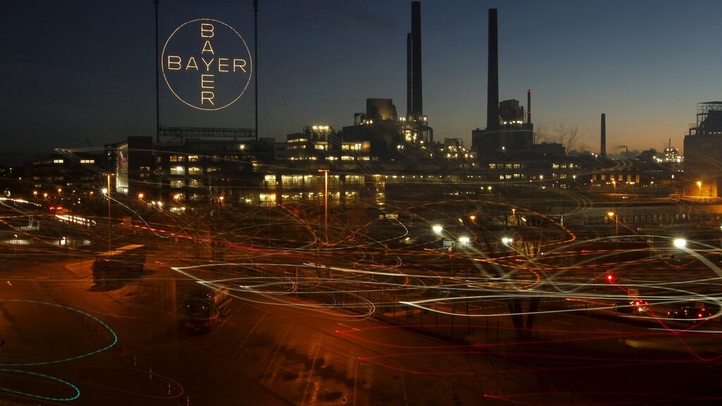 Earnings before interest, taxes, depreciation and amortisation, and excluding some costs, climbed 16 per cent to €3.40 billion, the Leverkusen, Germany-based Bayer said in a statement on Tuesday. (Photograph: Ina Fassbender/Reuters)