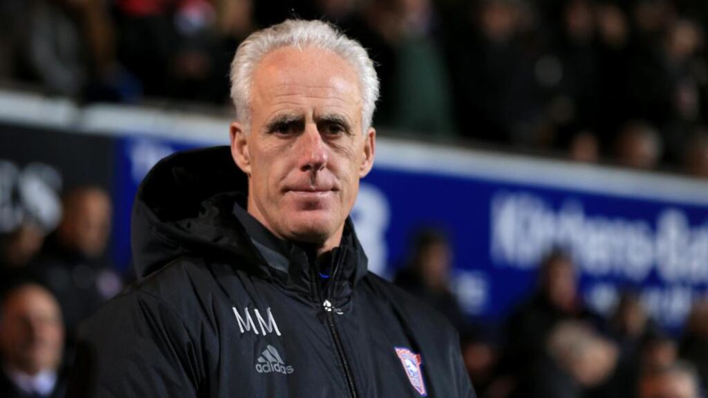 Mick McCarthy has announced that he will leave Ipswich Town at the end of the season. Photo: Joe Giddens/PA Wire