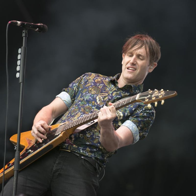 Tim Wheeler of Ash, who are getting a belated chance to continue their 25th anniversary tour. Photograph: Dave Meehan/The Irish Times