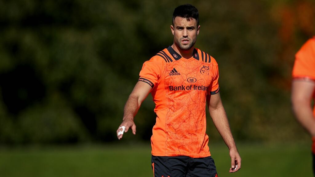 Conor Murray trains with Munster at UL. Photograph: ©INPHO/Ryan Byrne